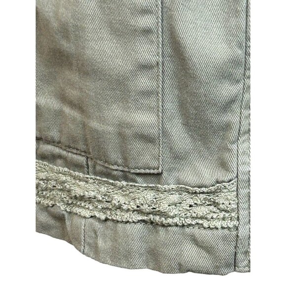 Altar'd State Olive-Green Lace Trim‎ Utility Jacket Women's Size Small - Picture 6 of 10
